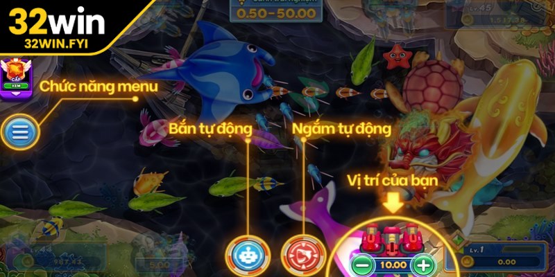 Sinh vật biển phong phú là yếu tố làm nên hấp dẫn trong bắn cá