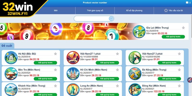 Giao dịch xổ số tại 32win cực dễ, bảo mật tối ưu